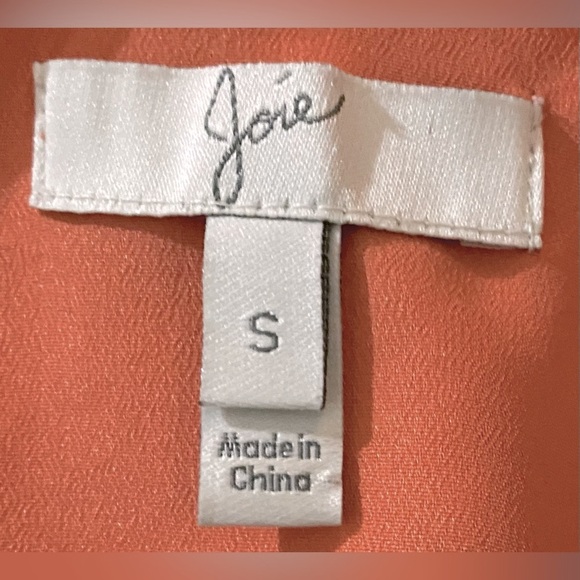 Joie Striped Silk Chariot Sleeveless Mini Dress in Tangerine/Peach & White - Picture 4 of 7